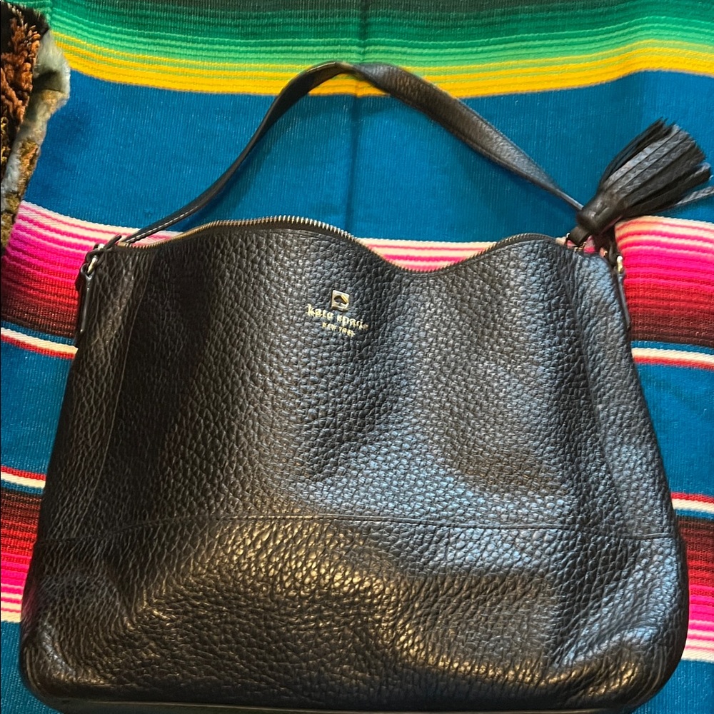 Kate Spade Textured Black Shoulder Bag